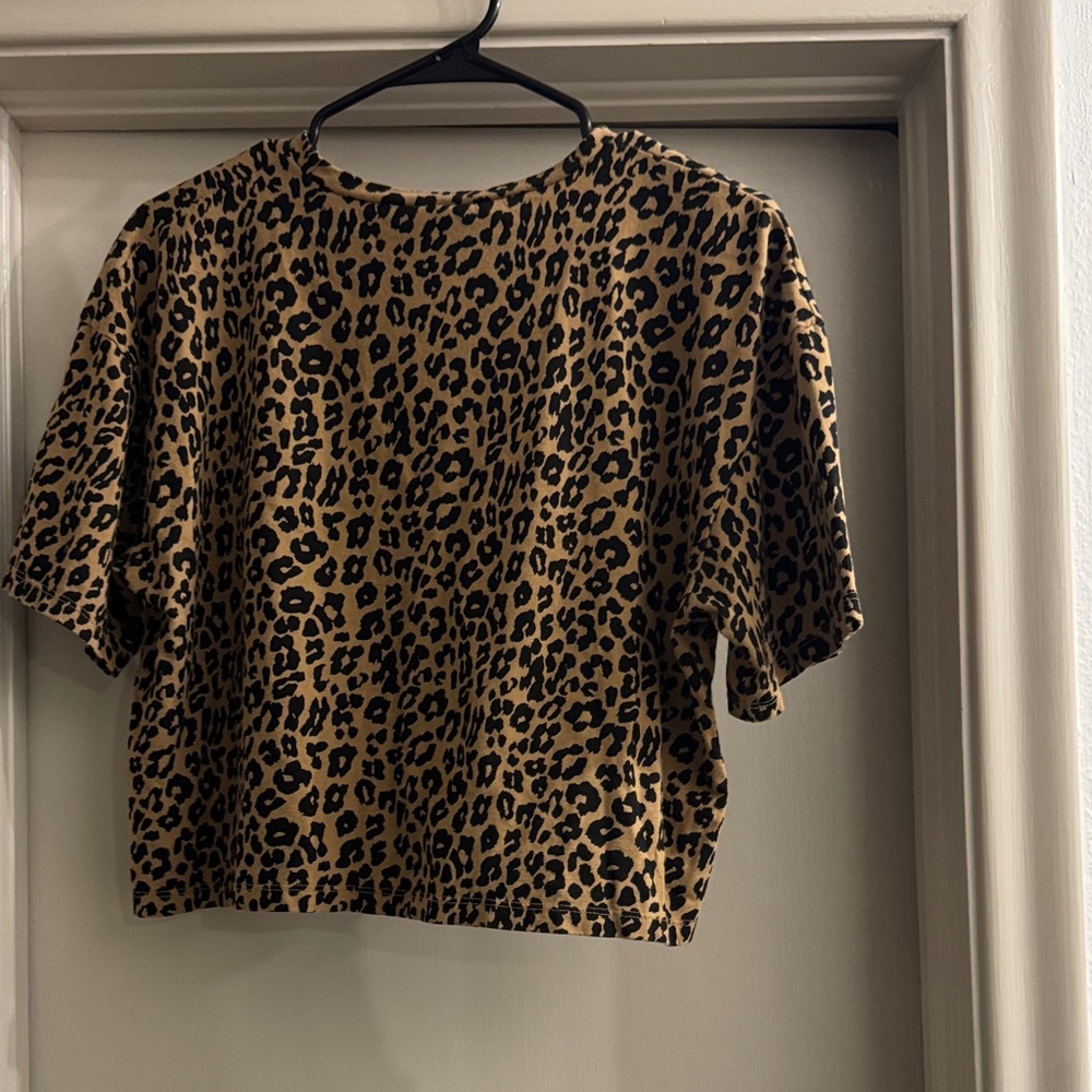 Wild Fable Leopard Print Crop Top